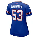 Zennovawear Lloyd Cushenberry III Buffalo Bills Women's Team Game Jersey - Royal
