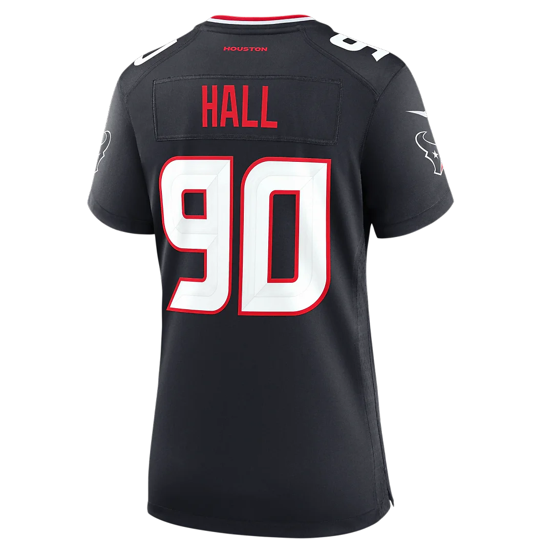 Zennovawear Logan Hall Houston Texans Women's Team Game Jersey - Navy