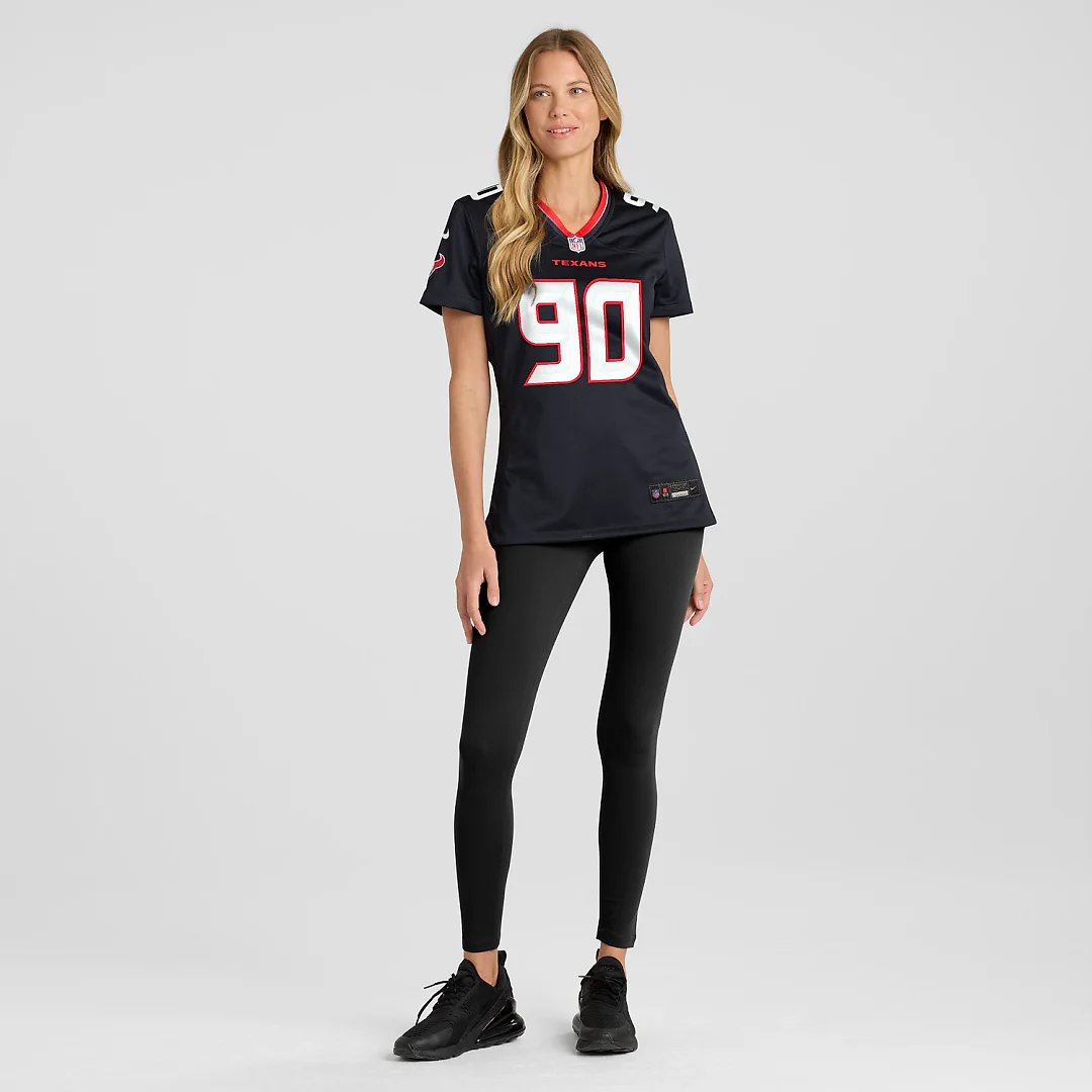 Zennovawear Logan Hall Houston Texans Women's Team Game Jersey - Navy