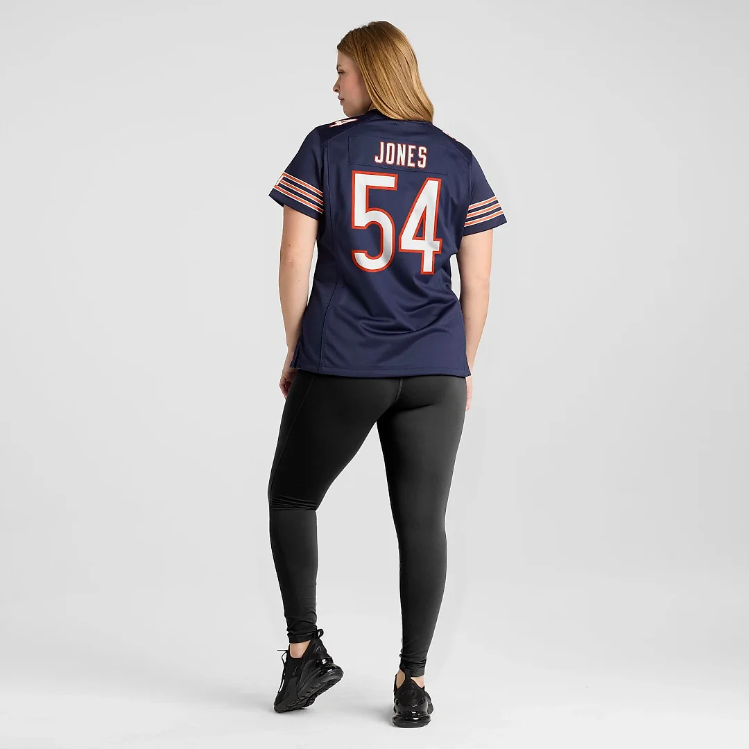 Zennovawear Logan Jones Chicago Bears Women's Team Game Jersey - Navy