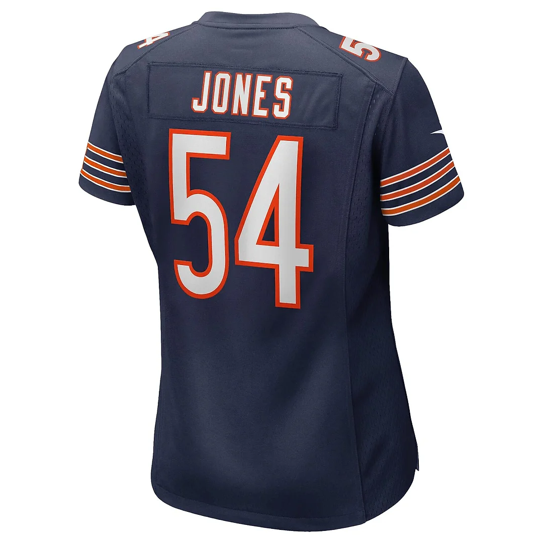 Zennovawear Logan Jones Chicago Bears Women's Team Game Jersey - Navy