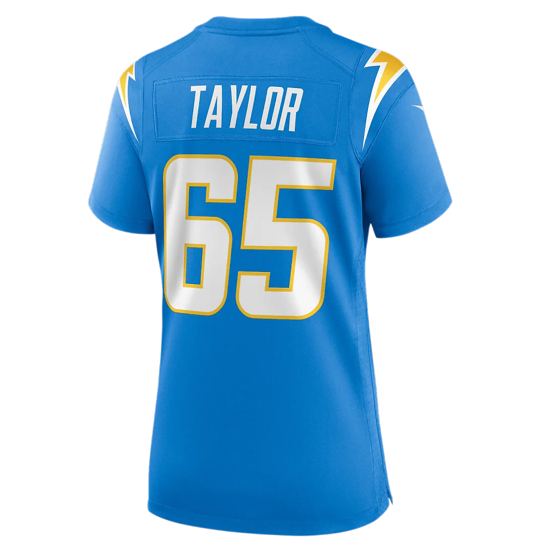 Zennovawear Logan Taylor Los Angeles Chargers Women's Team Game Jersey - Powder Blue