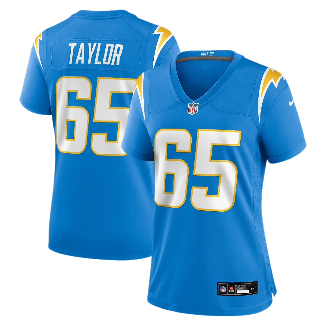 Zennovawear Logan Taylor Los Angeles Chargers Women's Team Game Jersey - Powder Blue