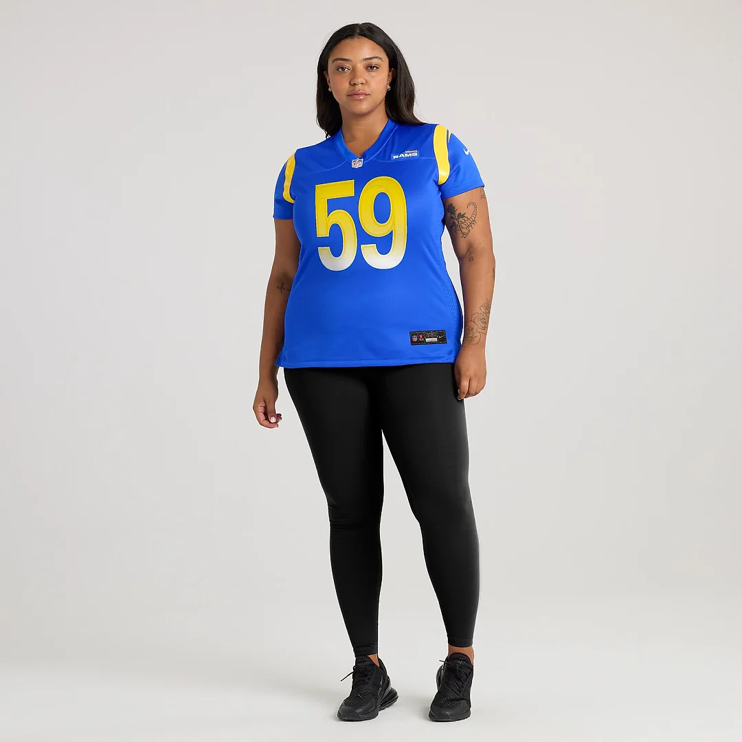Zennovawear London Fletcher Los Angeles Rams Women's Game Retired Player Jersey - Royal