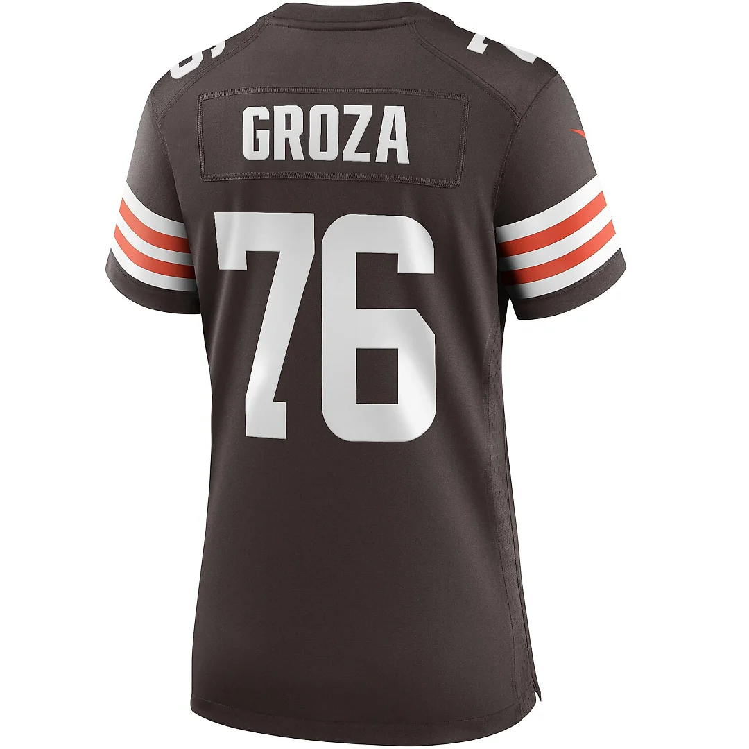 Zennovawear Lou Groza Cleveland Browns Women's Game Retired Player Jersey - Brown