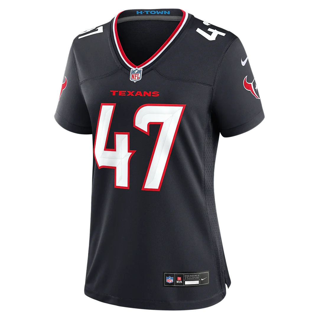 Zennovawear Louis Hansen Houston Texans Women's Team Game Jersey - Navy