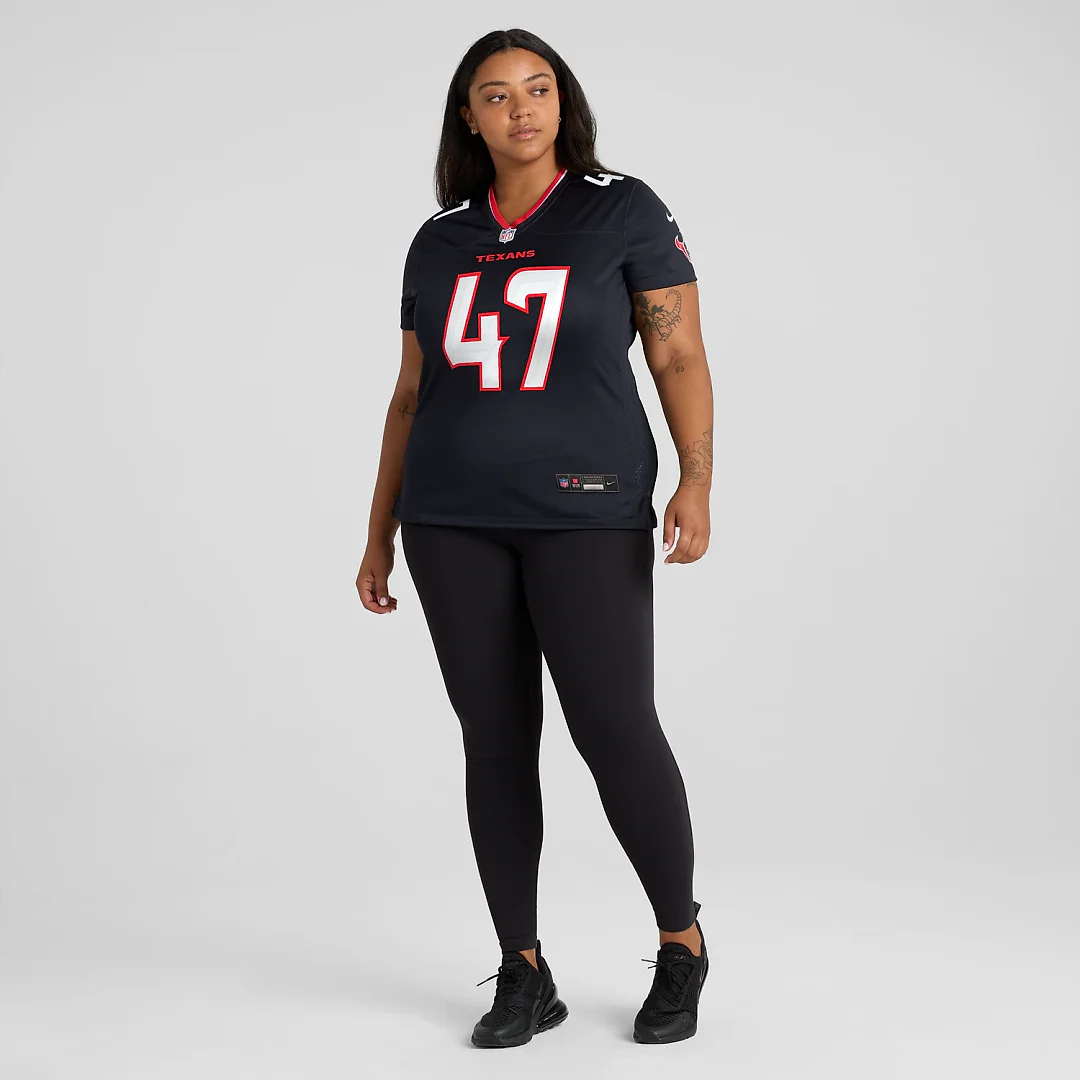 Zennovawear Louis Hansen Houston Texans Women's Team Game Jersey - Navy