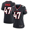 Zennovawear Louis Hansen Houston Texans Women's Team Game Jersey - Navy
