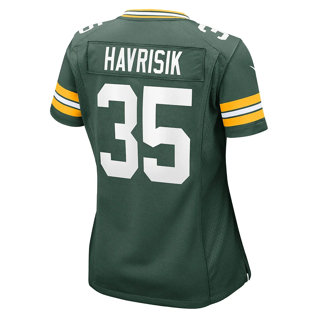 Zennovawear Lucas Havrisik Green Bay Packers Women's Team Game Jersey - Green
