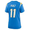 Zennovawear Luis Perez Los Angeles Chargers Women's Team Game Jersey - Powder Blue