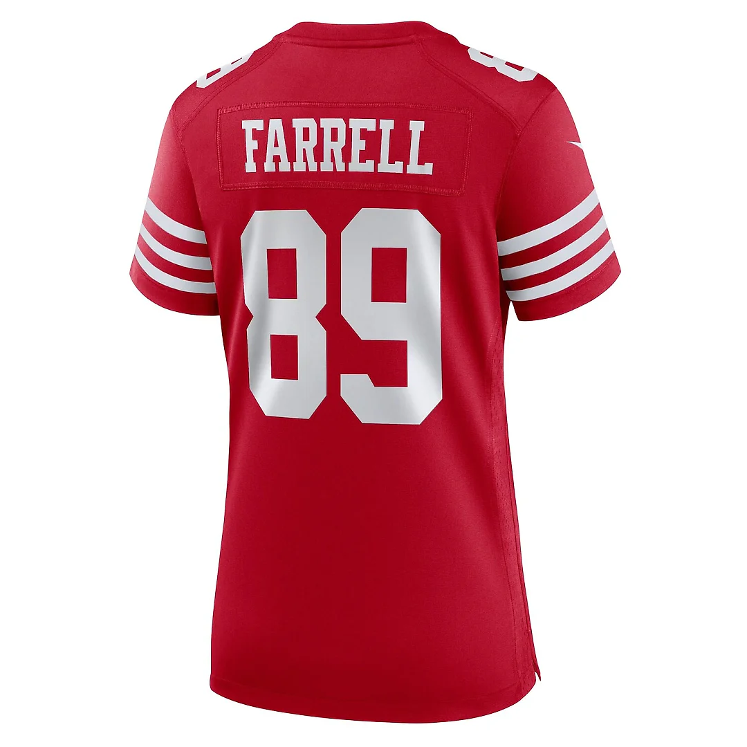 Zennovawear Luke Farrell San Francisco 49ers Women's Team Game Jersey - Scarlet
