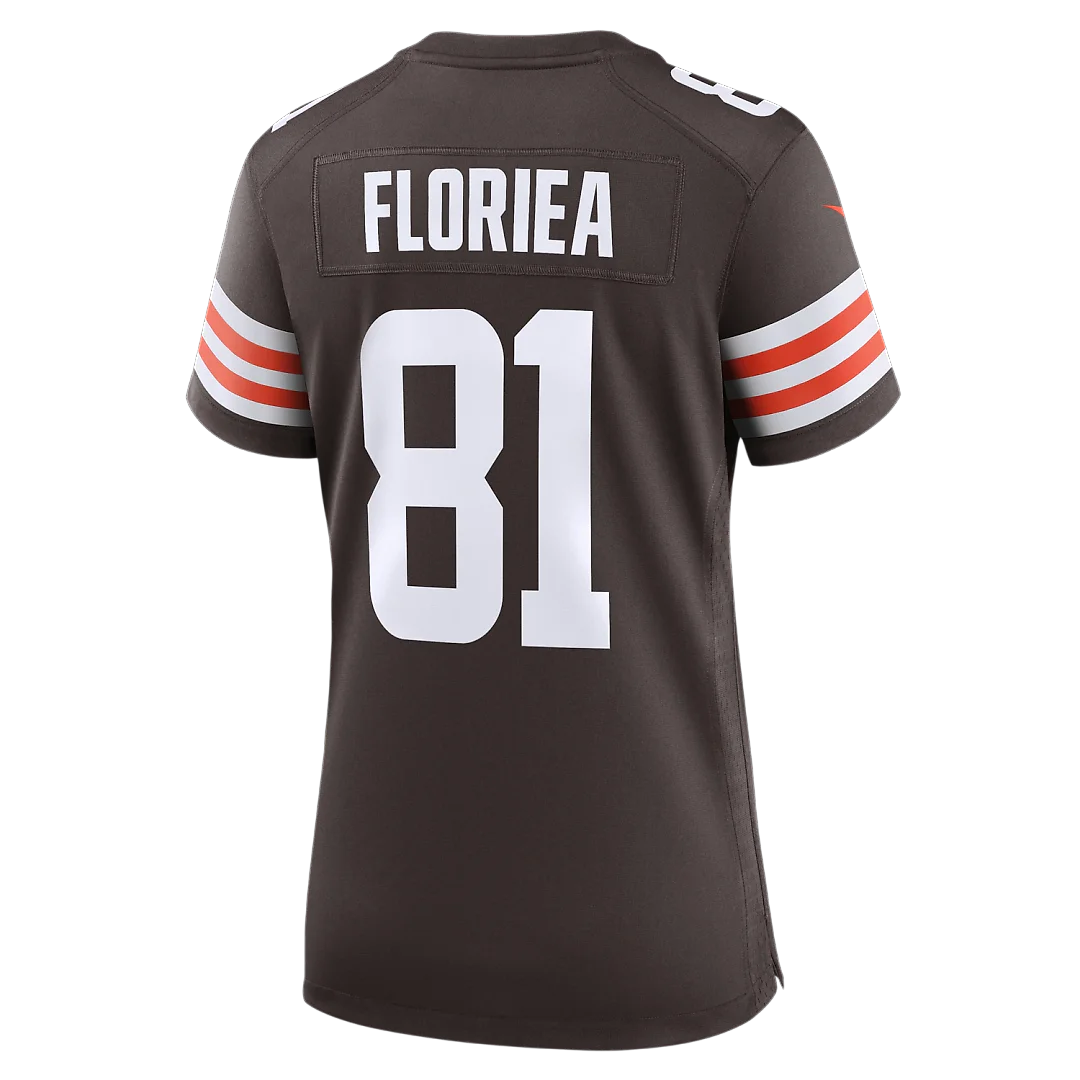 Zennovawear Luke Floriea Cleveland Browns Women's Team Game Jersey - Brown
