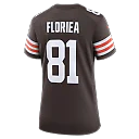 Zennovawear Luke Floriea Cleveland Browns Women's Team Game Jersey - Brown