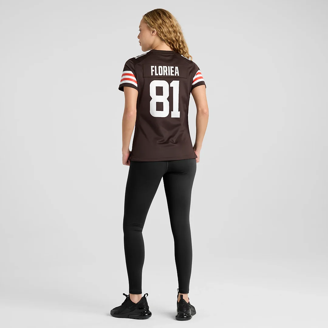 Zennovawear Luke Floriea Cleveland Browns Women's Team Game Jersey - Brown
