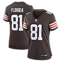Zennovawear Luke Floriea Cleveland Browns Women's Team Game Jersey - Brown