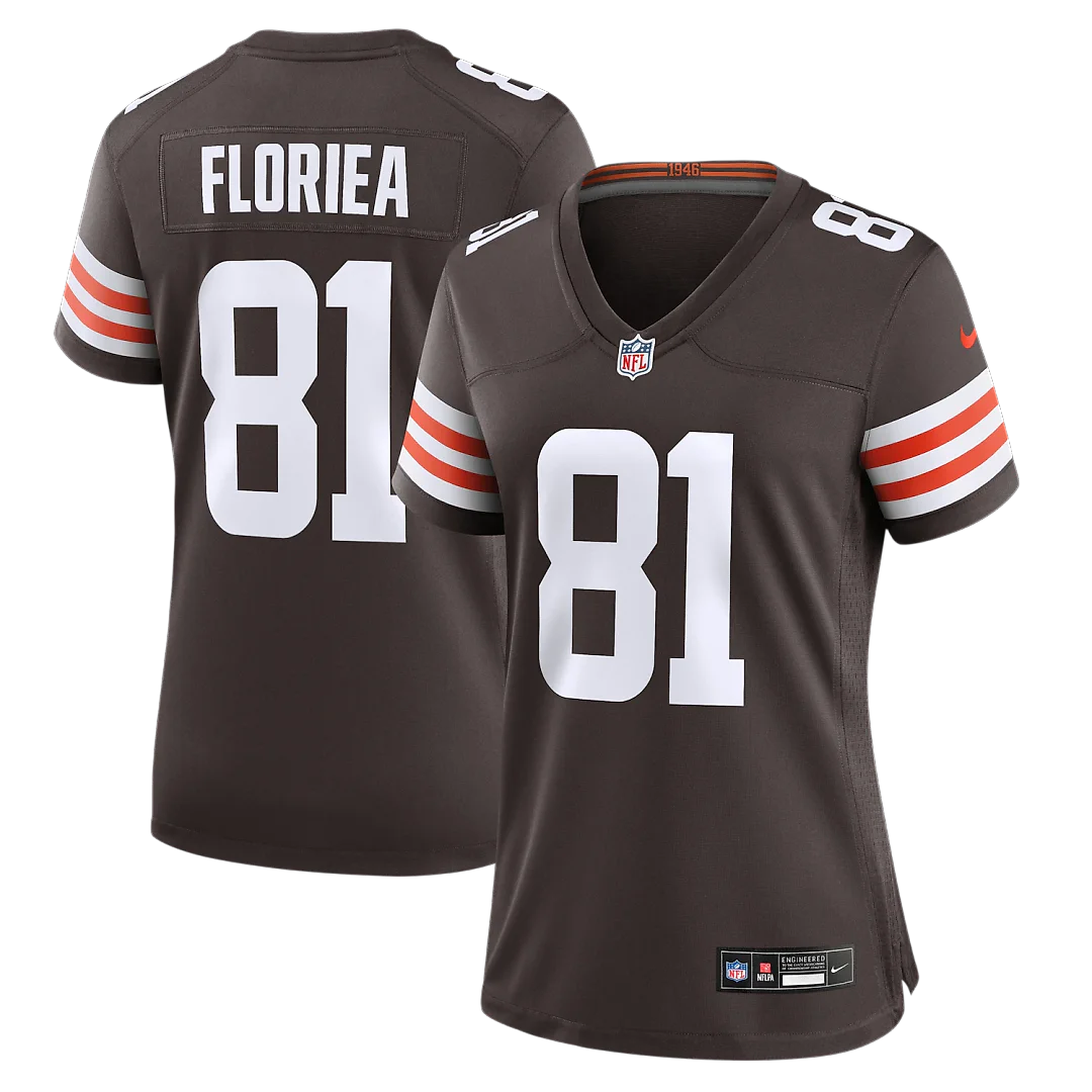 Zennovawear Luke Floriea Cleveland Browns Women's Team Game Jersey - Brown