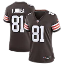 Zennovawear Luke Floriea Cleveland Browns Women's Team Game Jersey - Brown