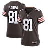 Zennovawear Luke Floriea Cleveland Browns Women's Team Game Jersey - Brown