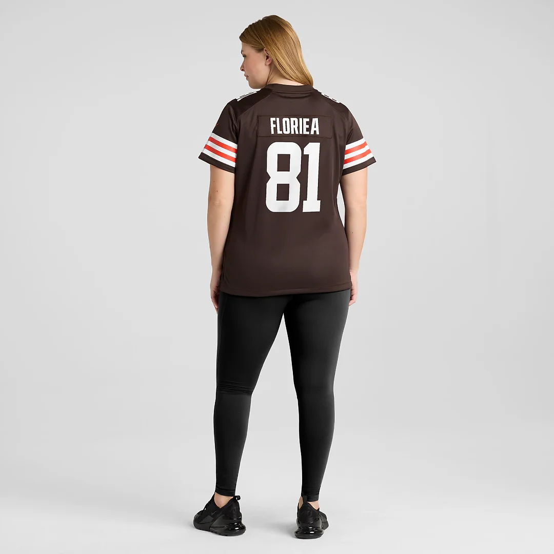 Zennovawear Luke Floriea Cleveland Browns Women's Team Game Jersey - Brown