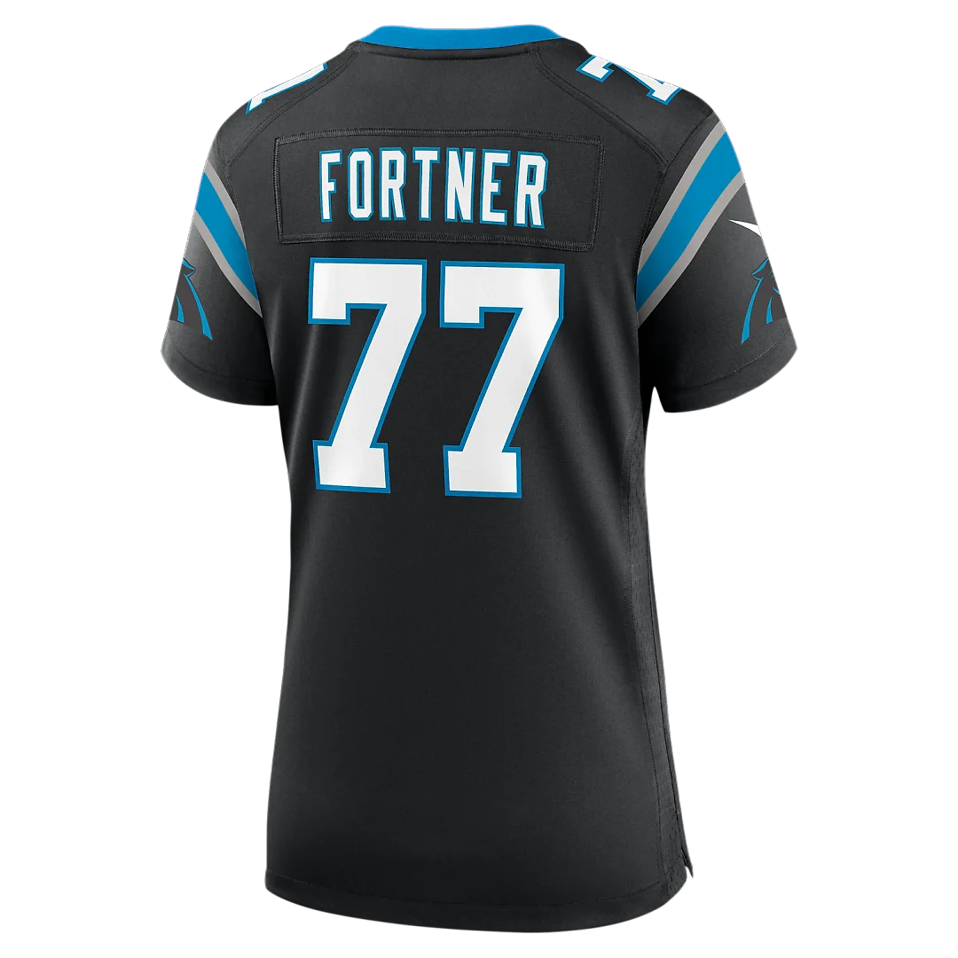Zennovawear Luke Fortner Carolina Panthers Women's Team Game Jersey - Black