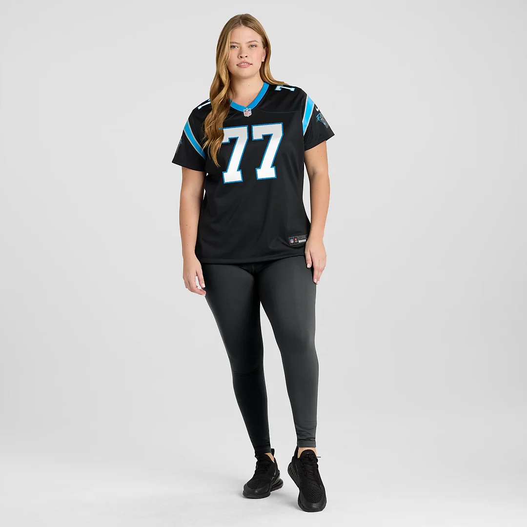 Zennovawear Luke Fortner Carolina Panthers Women's Team Game Jersey - Black