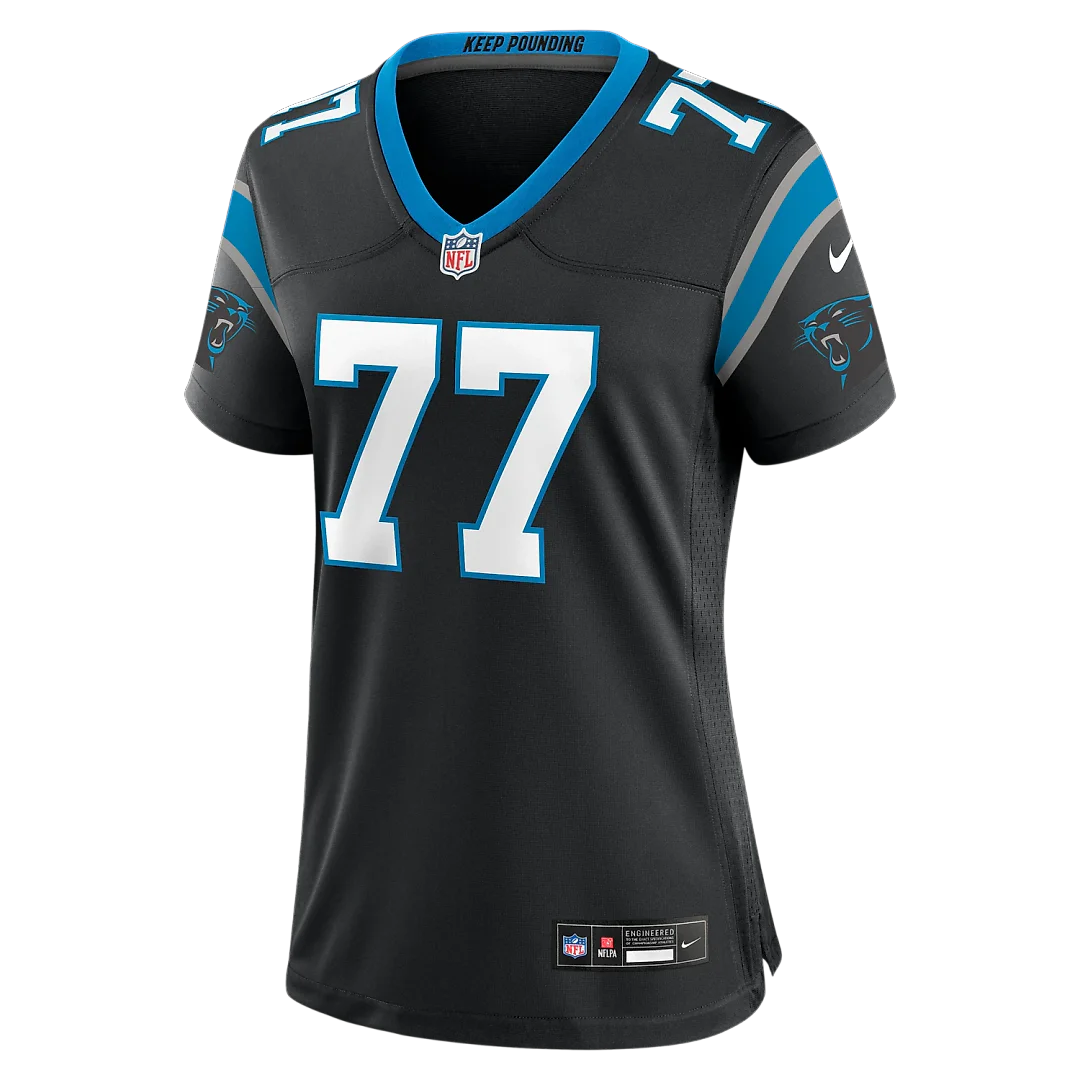 Zennovawear Luke Fortner Carolina Panthers Women's Team Game Jersey - Black