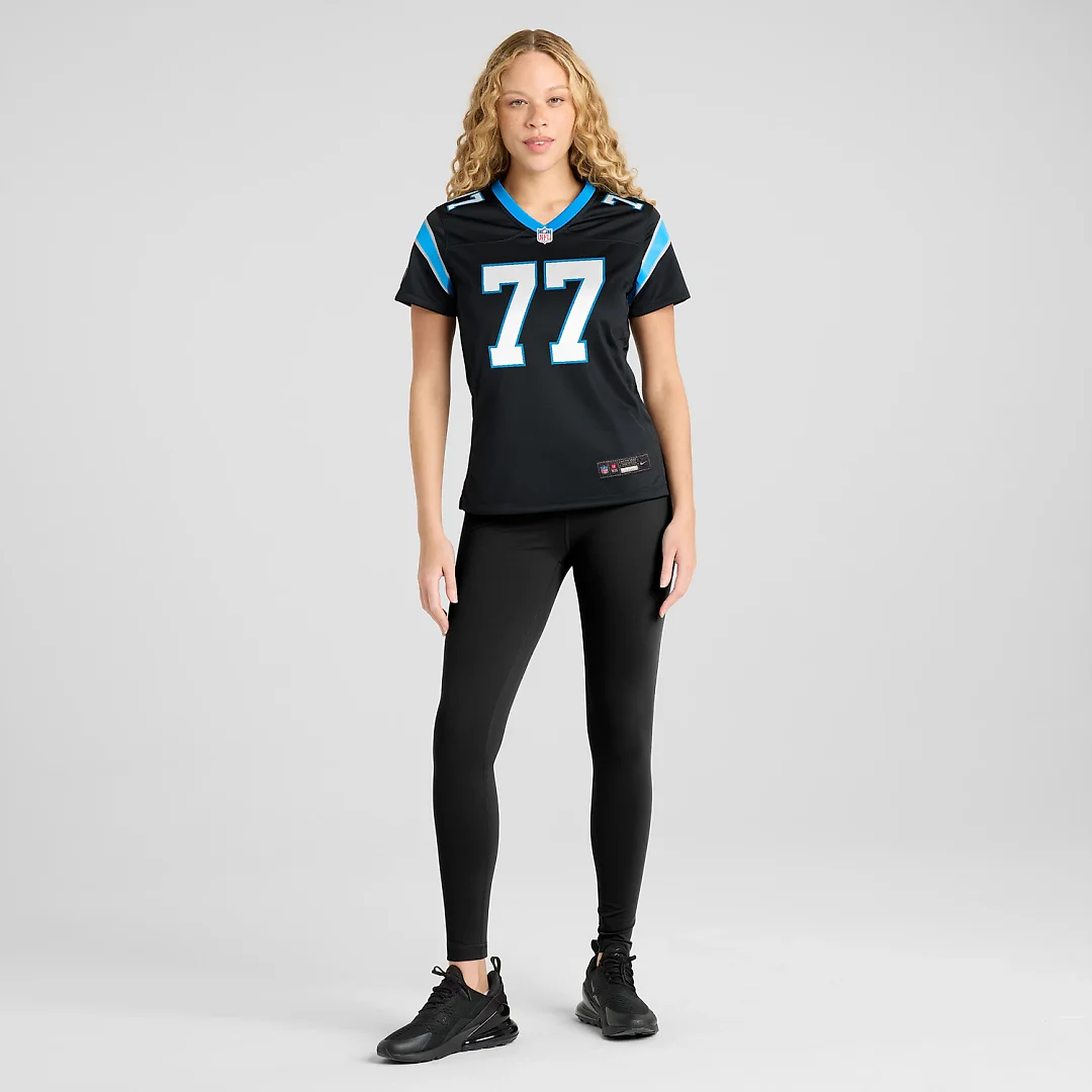 Zennovawear Luke Fortner Carolina Panthers Women's Team Game Jersey - Black