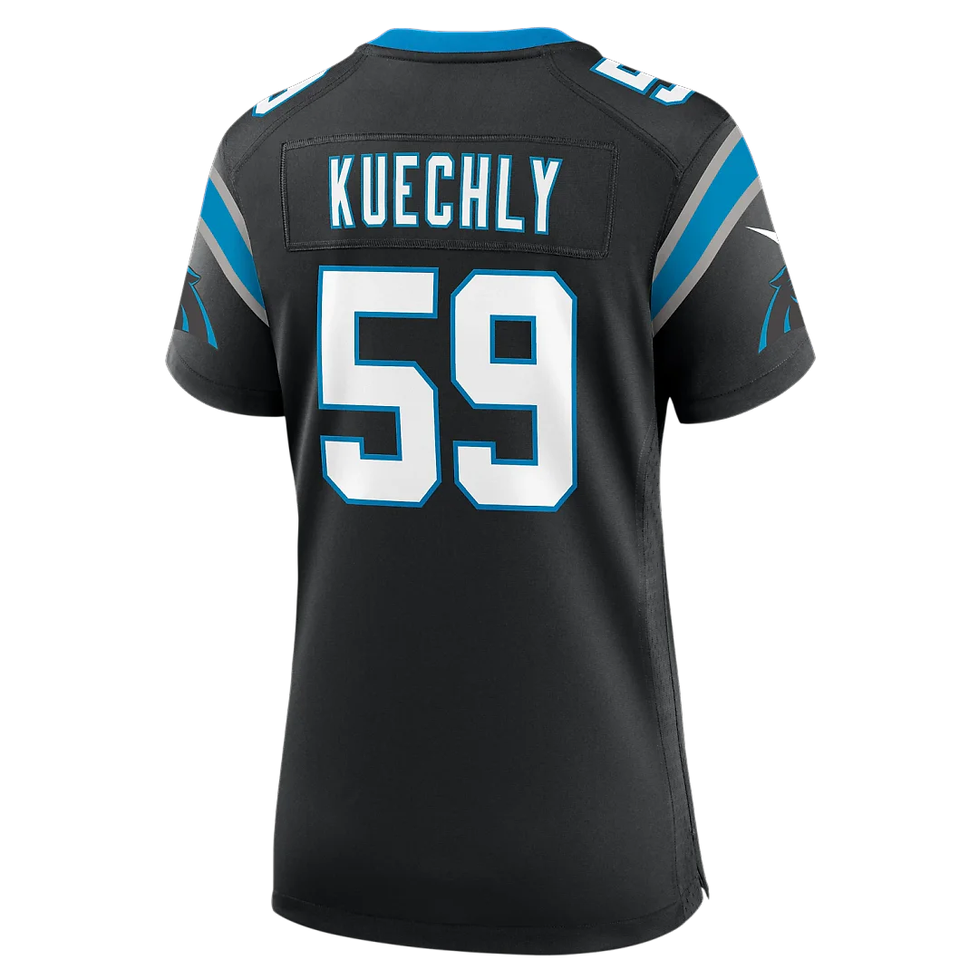 Zennovawear Luke Kuechly Carolina Panthers Women's Team Game Jersey - Black