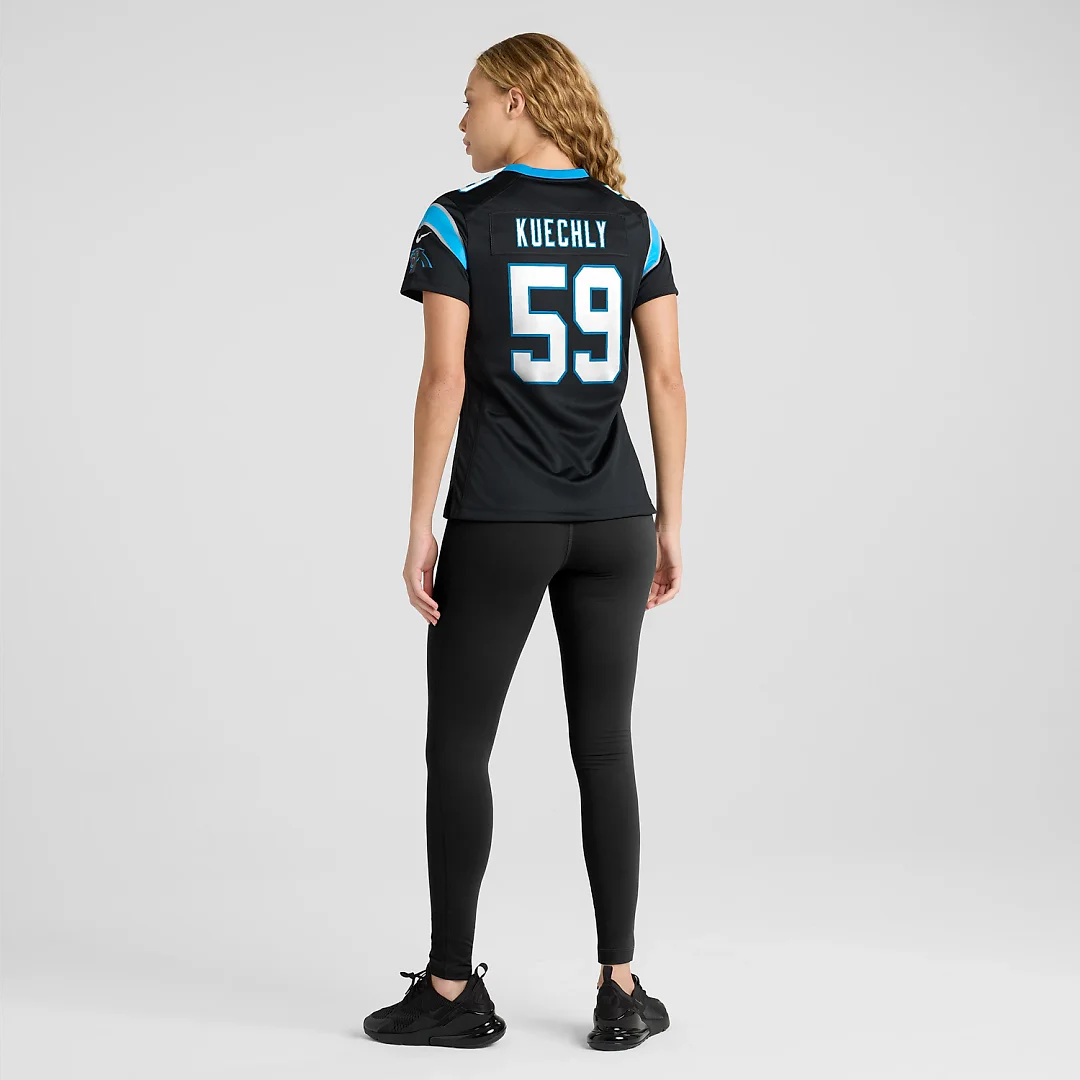 Zennovawear Luke Kuechly Carolina Panthers Women's Team Game Jersey - Black