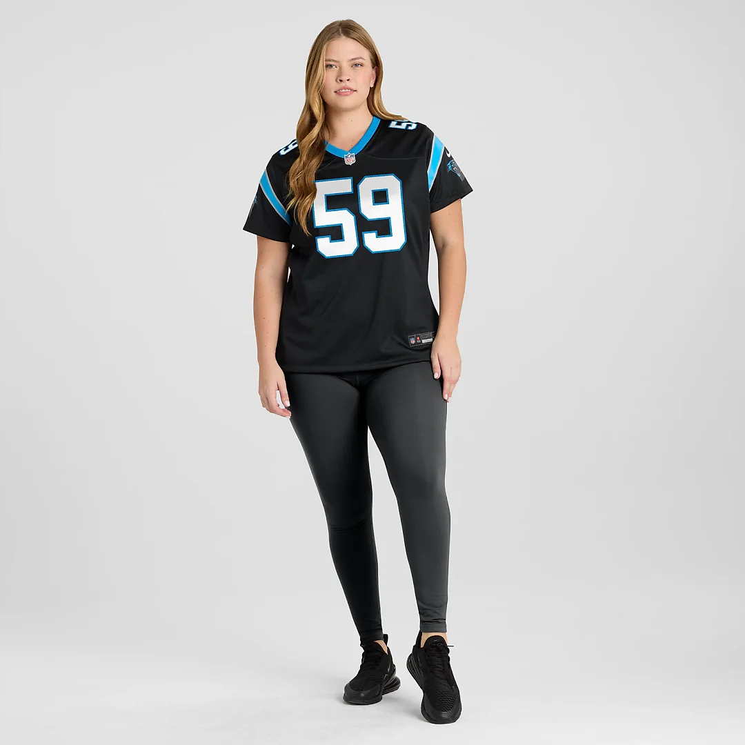 Zennovawear Luke Kuechly Carolina Panthers Women's Team Game Jersey - Black