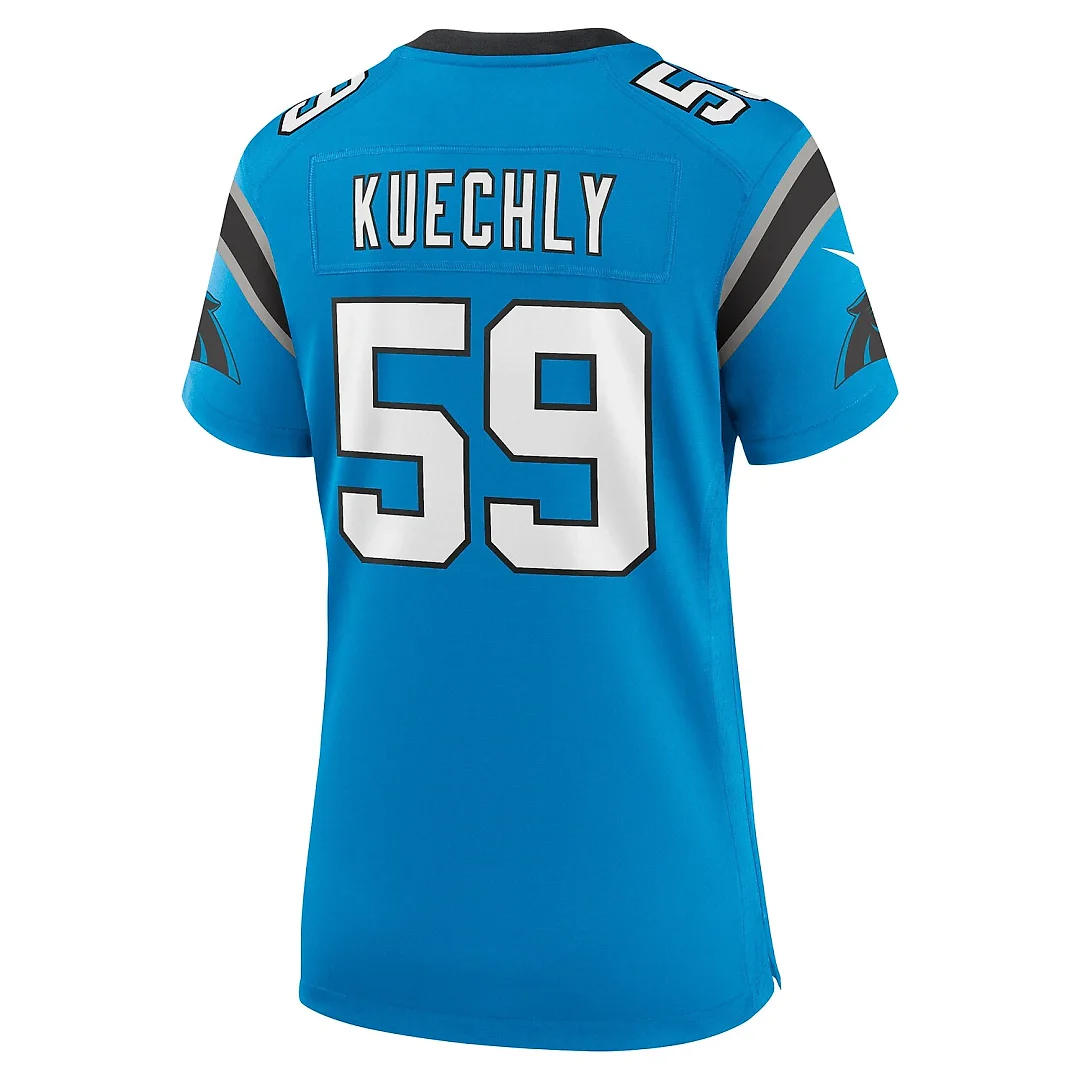 Zennovawear Luke Kuechly Carolina Panthers Women's Retired Player Game Jersey - Blue