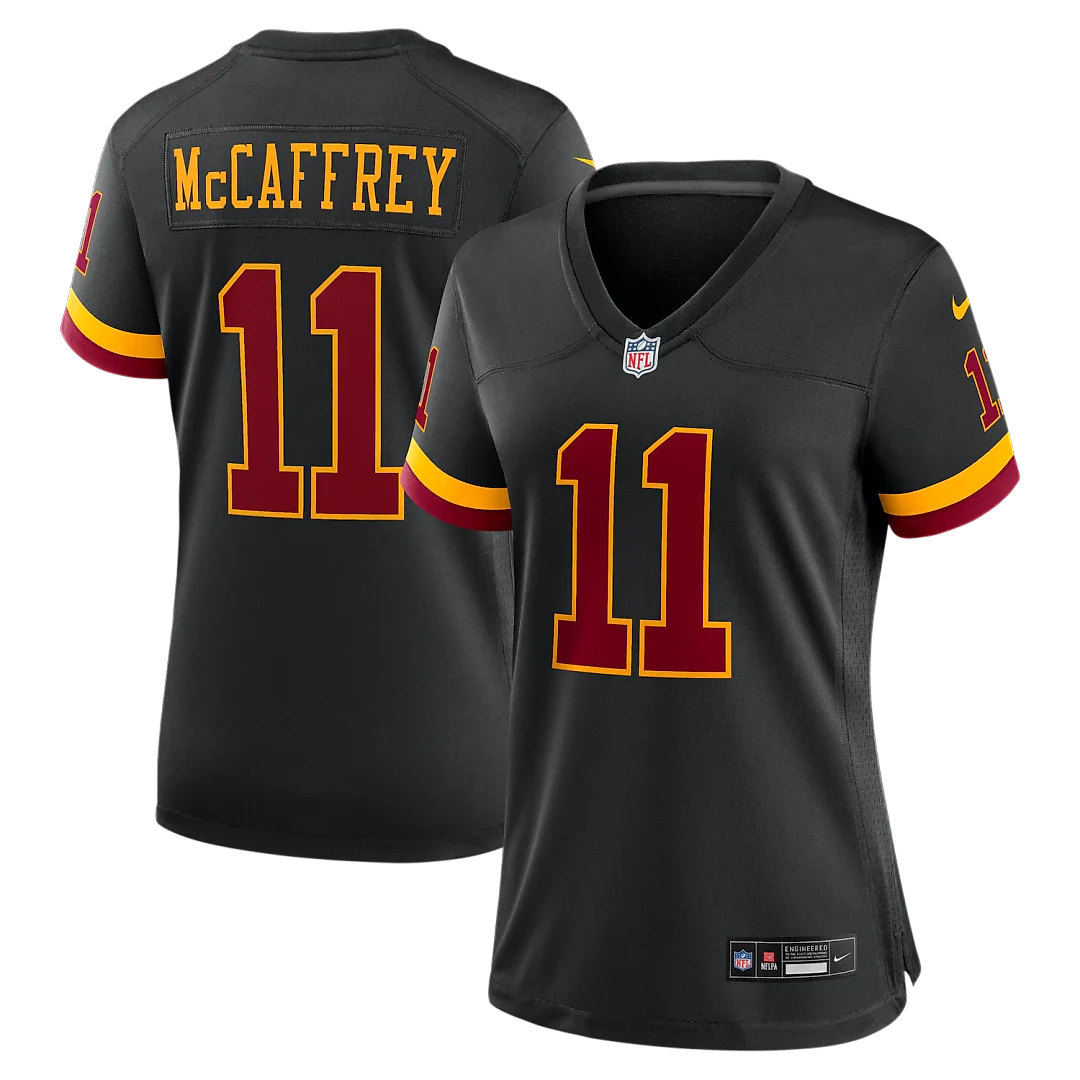 Zennovawear Luke McCaffrey Washington Commanders Women's Hail Raiser Alternate Game Jersey - Black