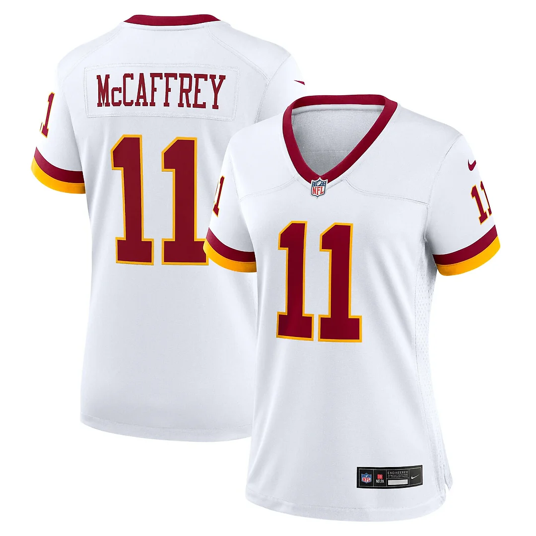 Zennovawear Luke McCaffrey Washington Commanders Women's Game Super Bowl Era Jersey - White