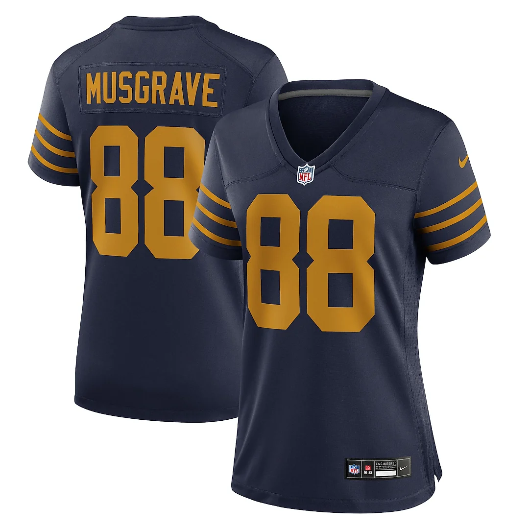 Zennovawear Luke Musgrave Green Bay Packers Women's The 1923 Classic Game Jersey - Navy