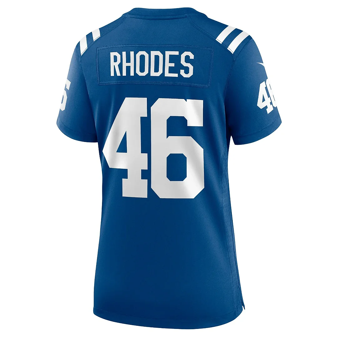 Zennovawear Luke Rhodes Indianapolis Colts Women's Game Jersey - Royal
