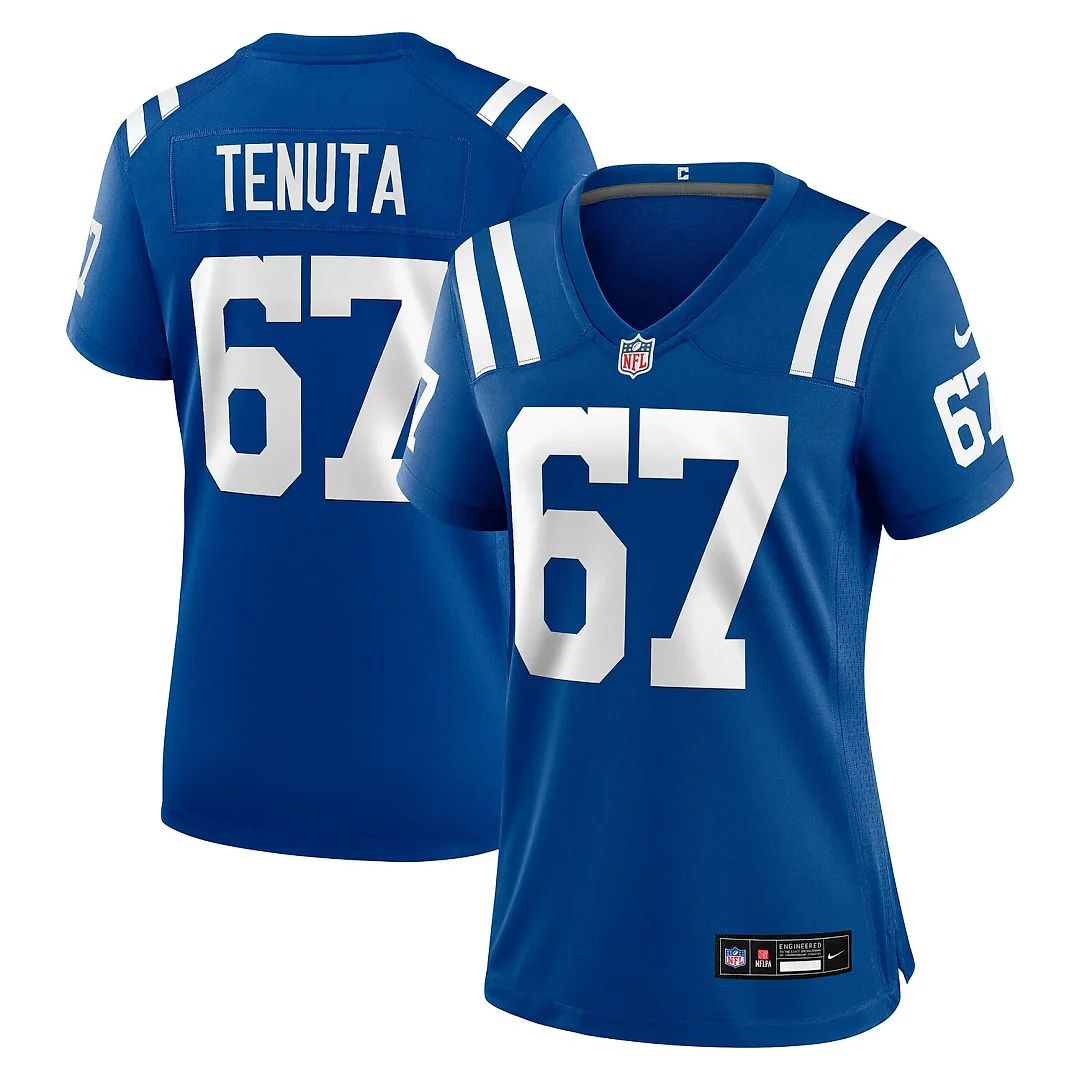 Zennovawear Luke Tenuta Indianapolis Colts Women's Team Game Jersey - Royal