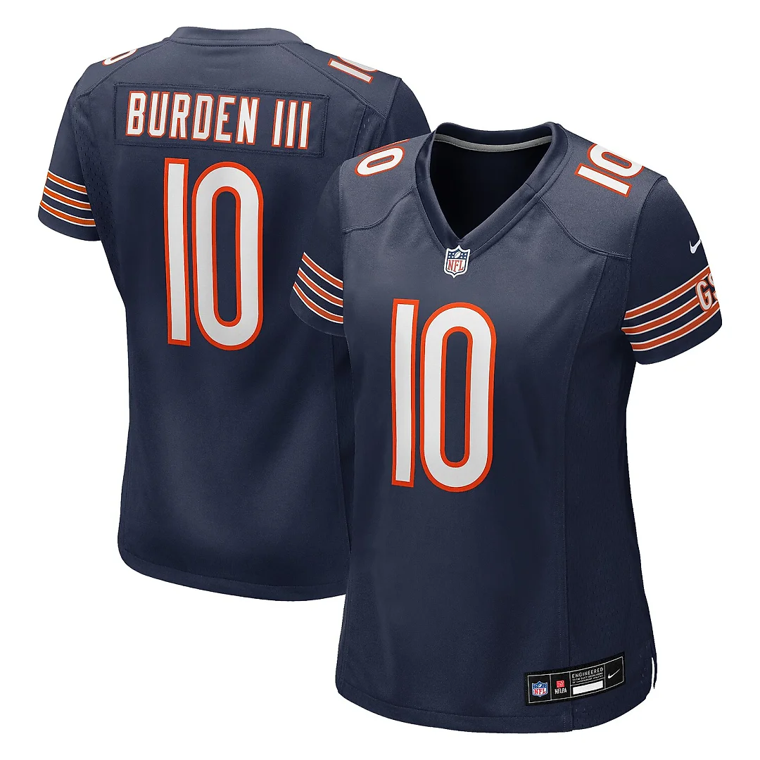 Zennovawear Luther Burden III Chicago Bears Women's Team Game Jersey - Navy
