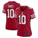 Zennovawear Mac Jones San Francisco 49ers Women's Team Game Jersey - Scarlet