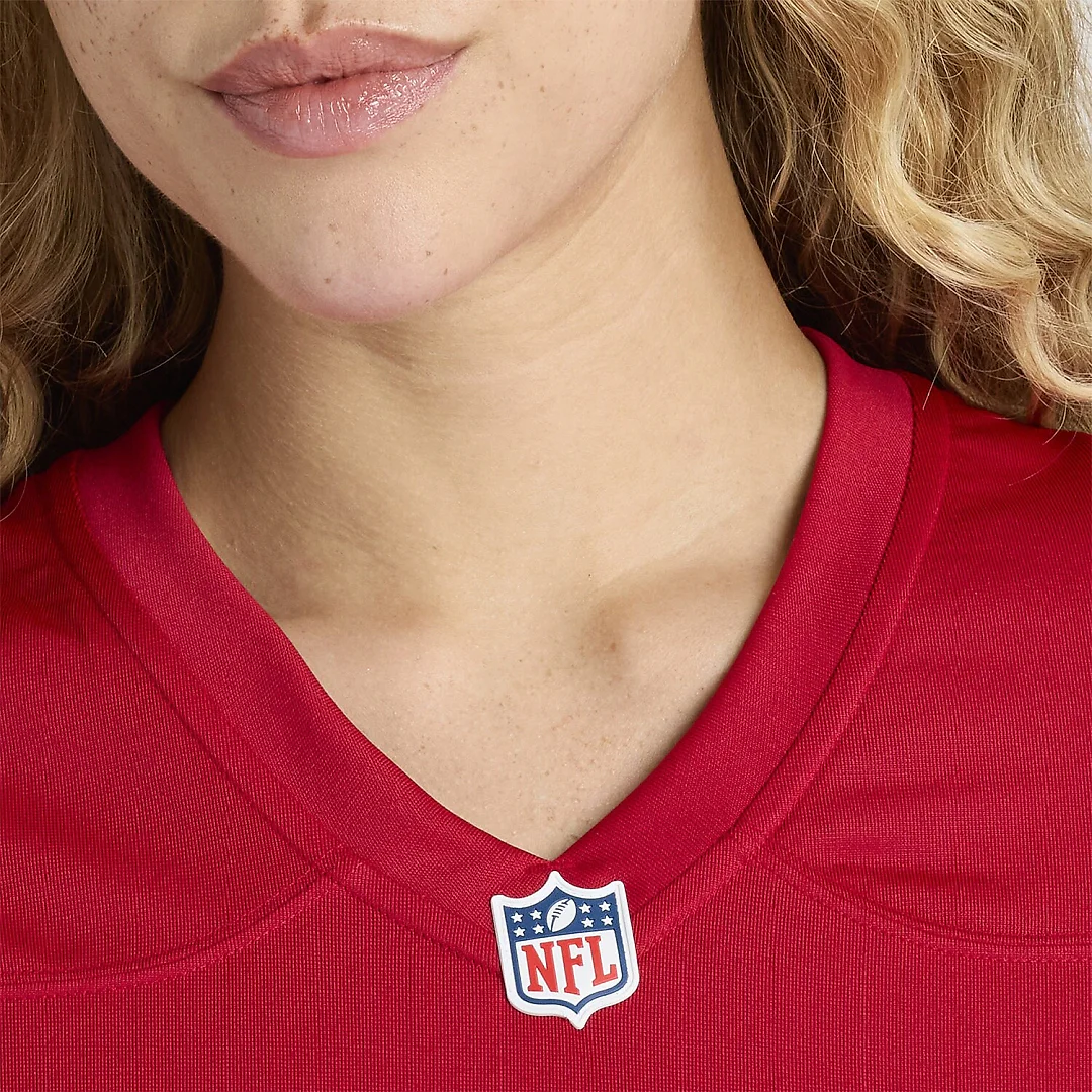 Zennovawear Mac Jones San Francisco 49ers Women's Team Game Jersey - Scarlet