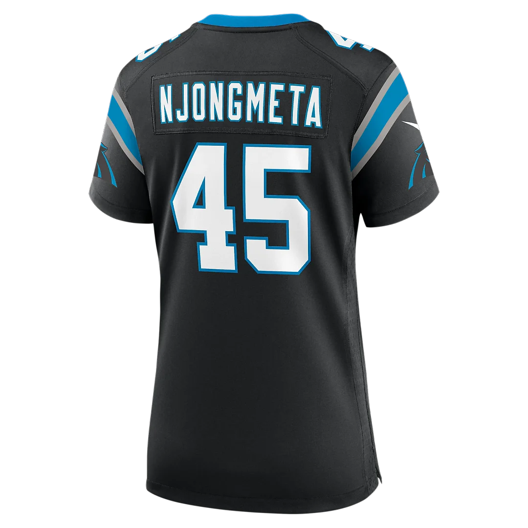 Zennovawear Maema Njongmeta Carolina Panthers Women's Team Game Jersey - Black