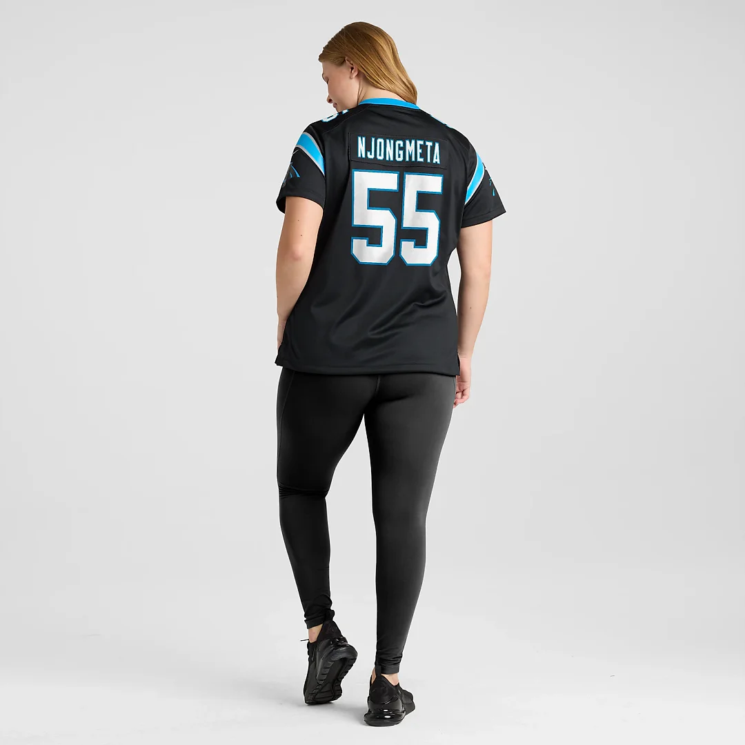 Zennovawear Maema Njongmeta Carolina Panthers Women's Team Game Jersey - Black