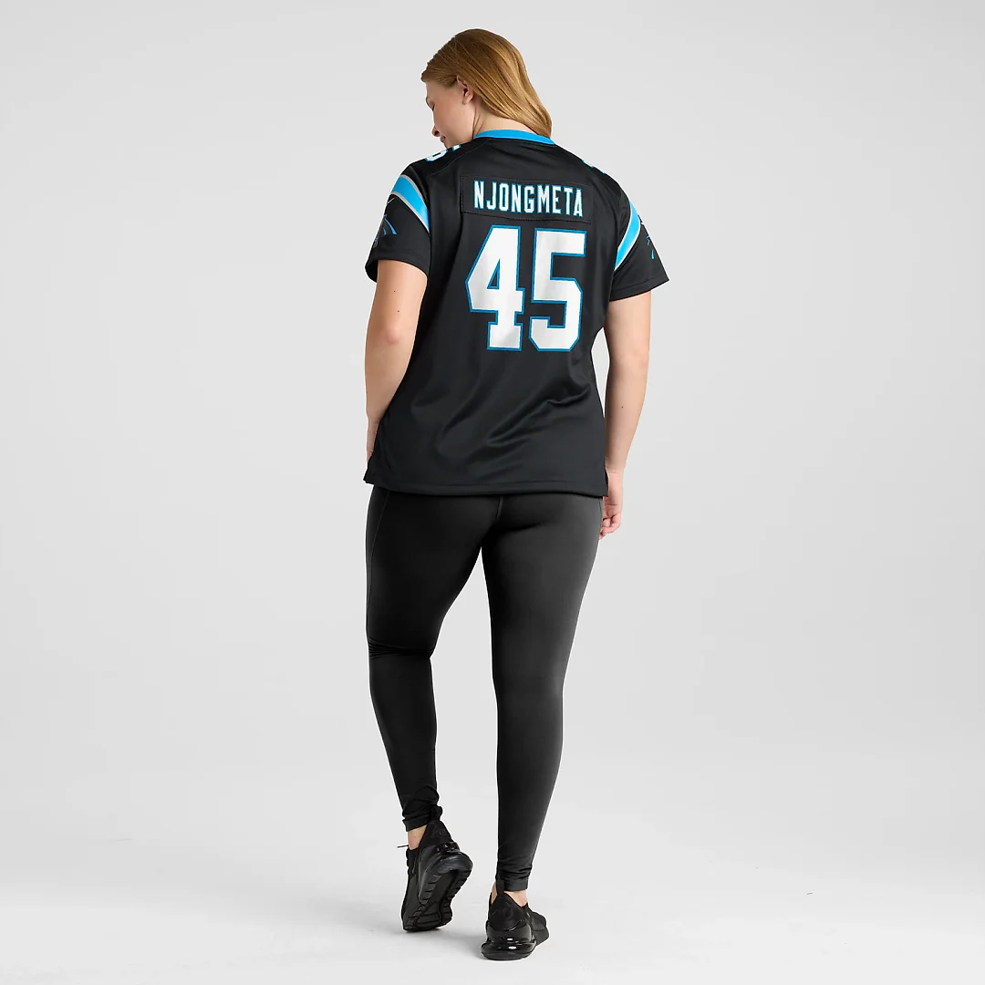 Zennovawear Maema Njongmeta Carolina Panthers Women's Team Game Jersey - Black