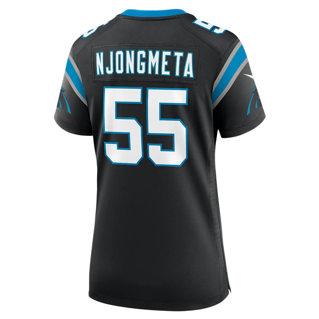 Zennovawear Maema Njongmeta Carolina Panthers Women's Team Game Jersey - Black