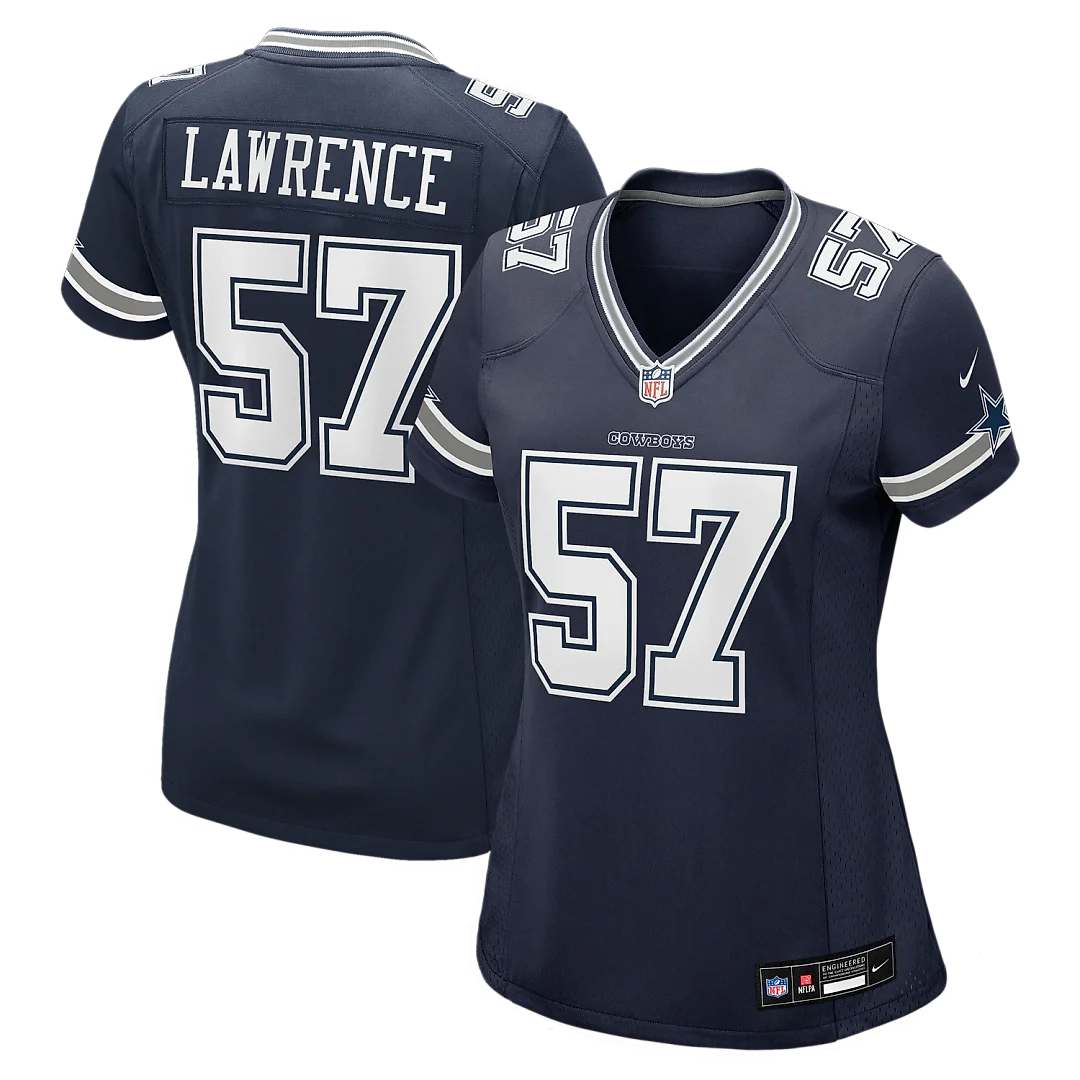 Zennovawear Malachi Lawrence Dallas Cowboys Women's Game Jersey - Navy