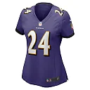 Zennovawear Malaki Starks Baltimore Ravens Women's Team Game Jersey - Purple