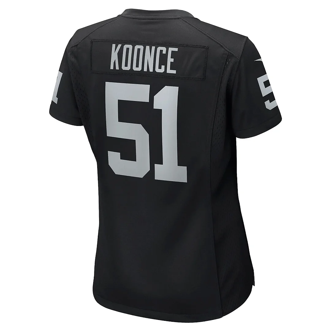 Zennovawear Malcolm Koonce Las Vegas Raiders Women's Game Jersey - Black