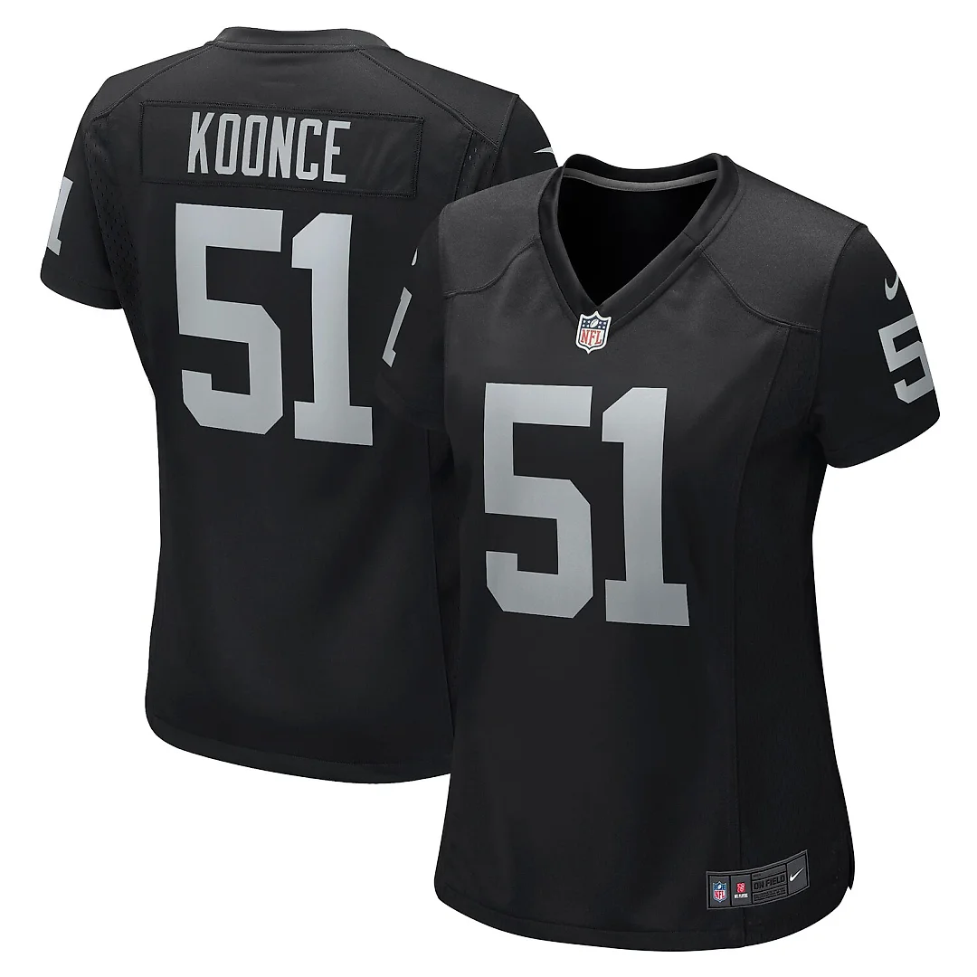 Zennovawear Malcolm Koonce Las Vegas Raiders Women's Game Jersey - Black