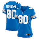 Zennovawear Malik Cunningham Detroit Lions Women's Team Game Jersey - Blue