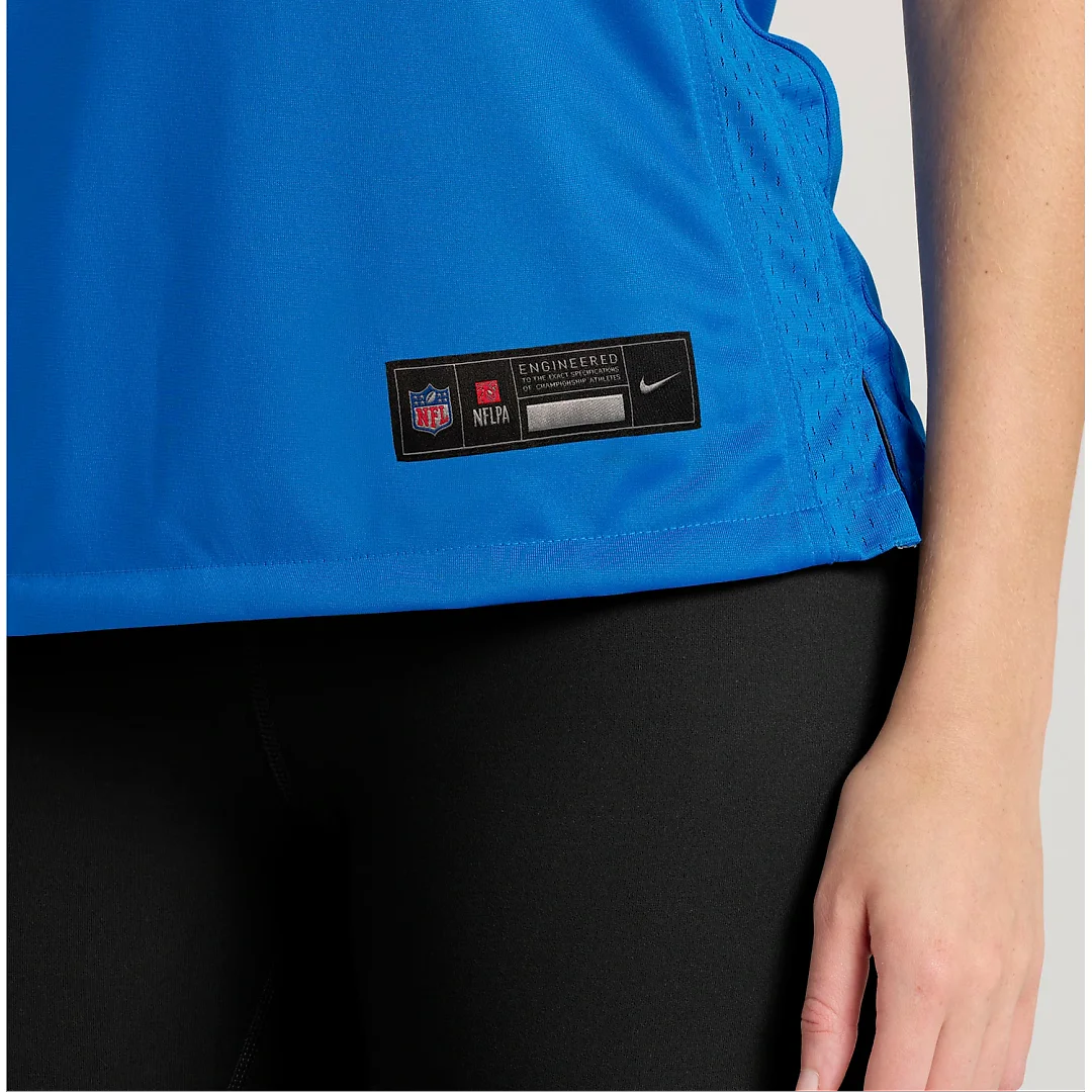 Zennovawear Malik Cunningham Detroit Lions Women's Team Game Jersey - Blue