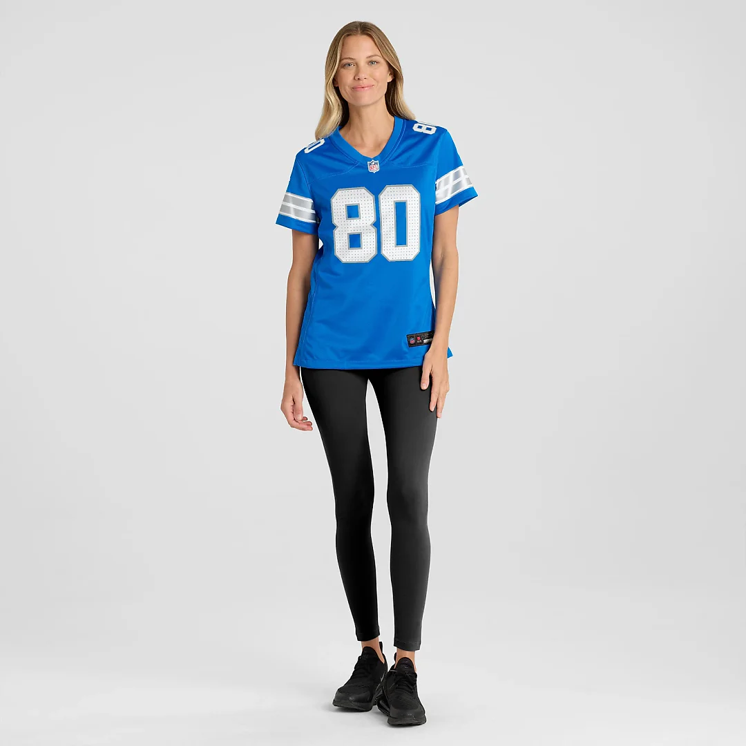 Zennovawear Malik Cunningham Detroit Lions Women's Team Game Jersey - Blue